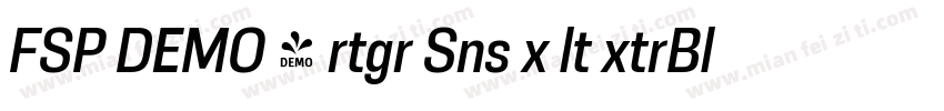 FSP DEMO - rtgr Sns x lt xtrBld字体转换